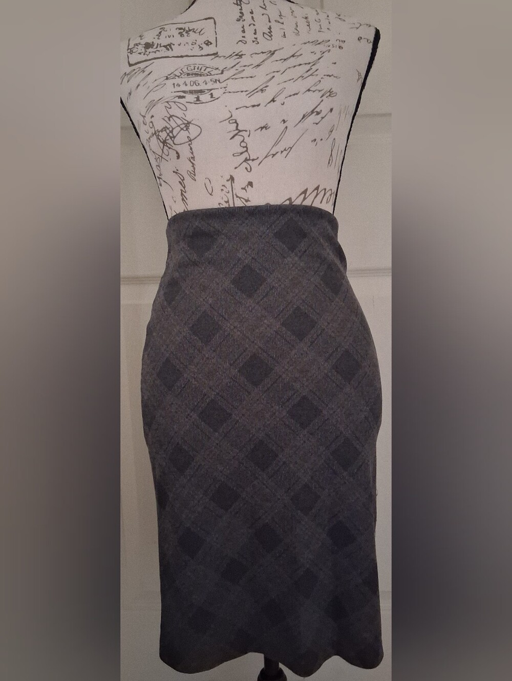 Moa Moa Y2K Plaid Pencil Skirt